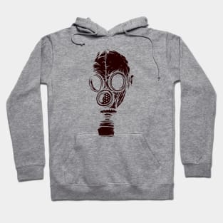 drawing gas mask Hoodie